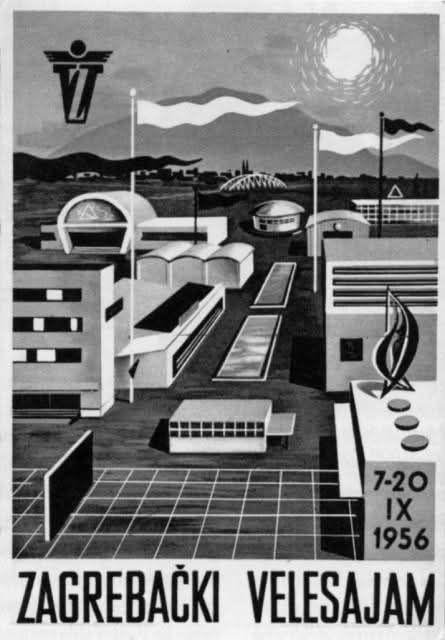 Plakat zagrebački velesajam 1956. godine